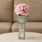 Contemporary Large Grey Glass Vase