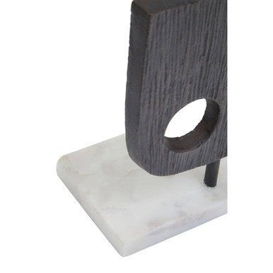 Large Assorted Colour Metal Sculpture on Marble Base
