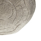 Small Oak Effect Silver Finish Vase