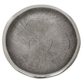 Small Oak Effect Silver Bowl