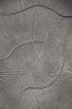 Large Oak Effect Silver Bowl