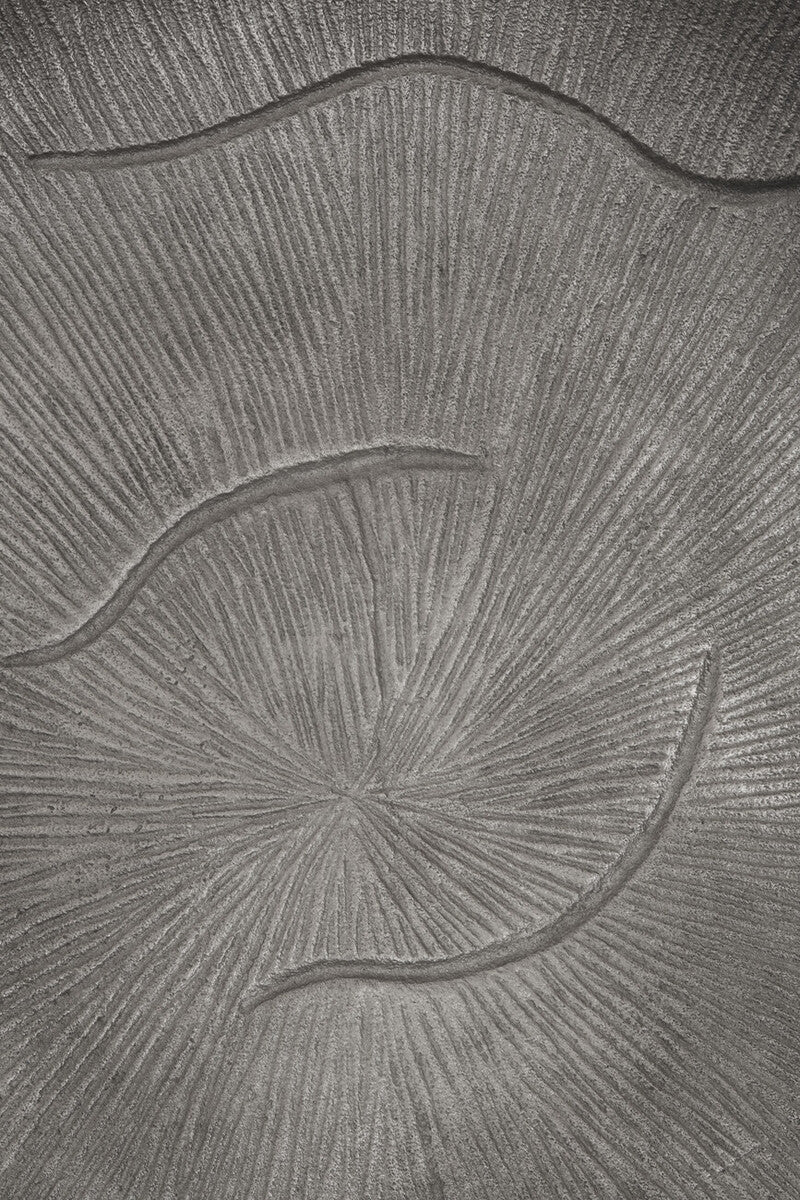 Large Oak Effect Silver Bowl