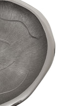 Large Oak Effect Silver Bowl