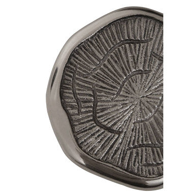 Set of 4 Oak Effect Silver Top Coasters