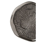 Set of 4 Oak Effect Silver Top Coasters