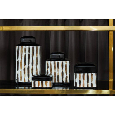 Brushstroke Small Ceramic Jar
