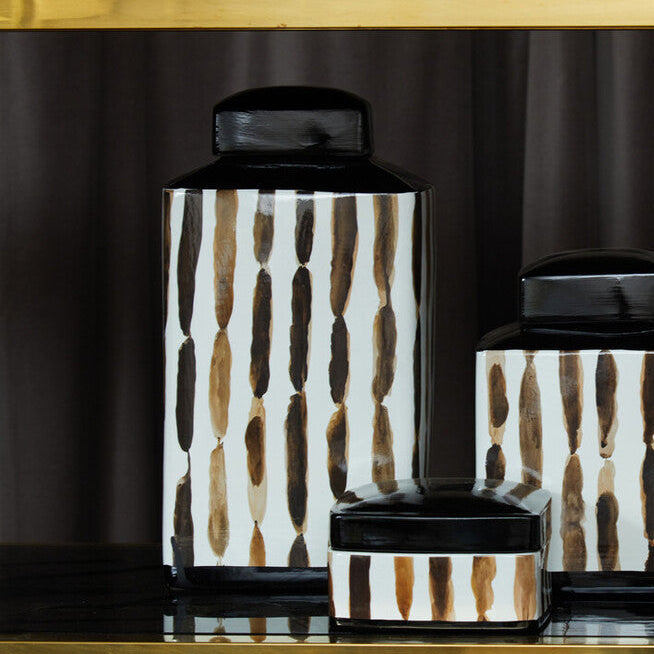 Brushstroke Large Ceramic Jar
