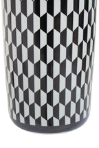 Black and White Geometric Print Ceramic Umbrella Stand