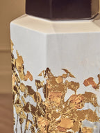 Hexagonal Gold Artwork Large Jar