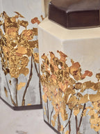 Hexagonal Gold Artwork Large Jar
