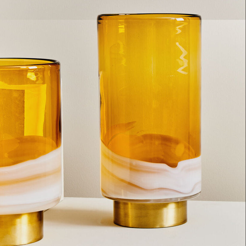 Large Amber Vase