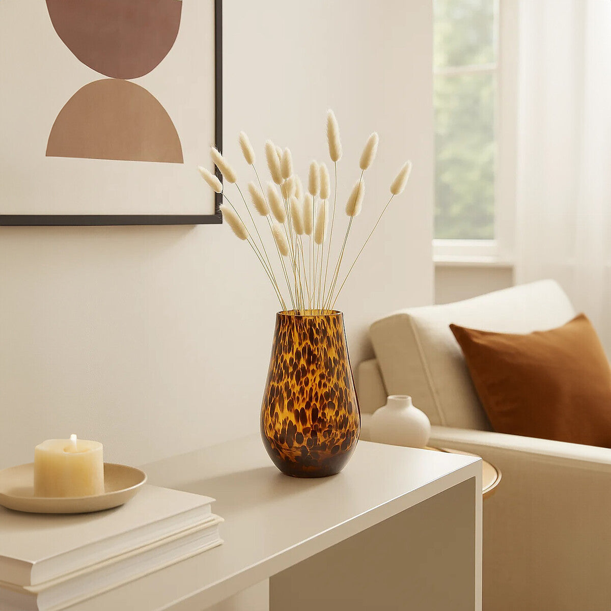 Small Tortoise Shell Effect Vase