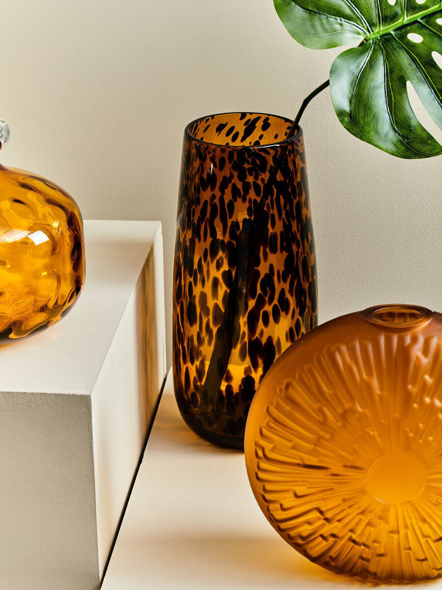 Large Tortoise Shell Effect Vase