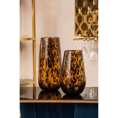 Large Tortoise Shell Effect Vase