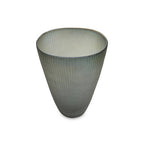 Iridescent Large Grey Glass Vase