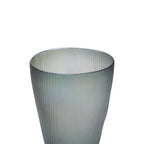Iridescent Large Grey Glass Vase