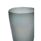 Iridescent Large Grey Glass Vase
