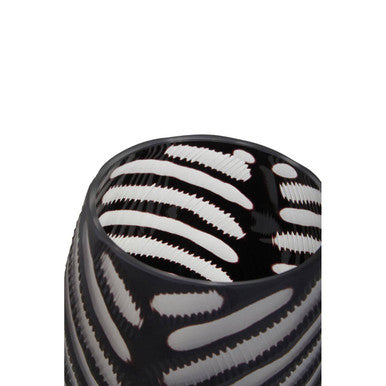 Large Chevron Cut Vase
