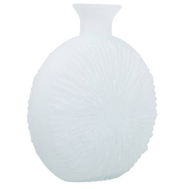Matte White Glass Vase