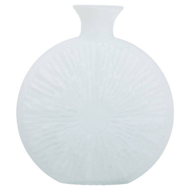 Matte White Glass Vase