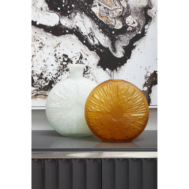 Matte White Glass Vase