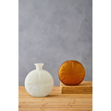 Matte White Glass Vase