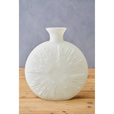Matte White Glass Vase