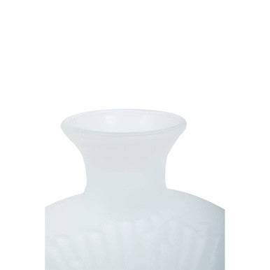 Matte White Glass Vase