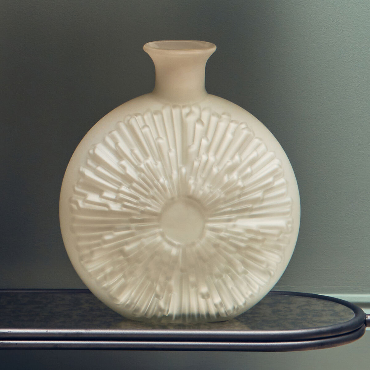 Matte White Glass Vase