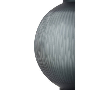 Large Carved Glass Vase