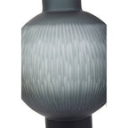 Large Carved Glass Vase