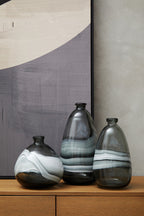 Small Grey Bottle Vase