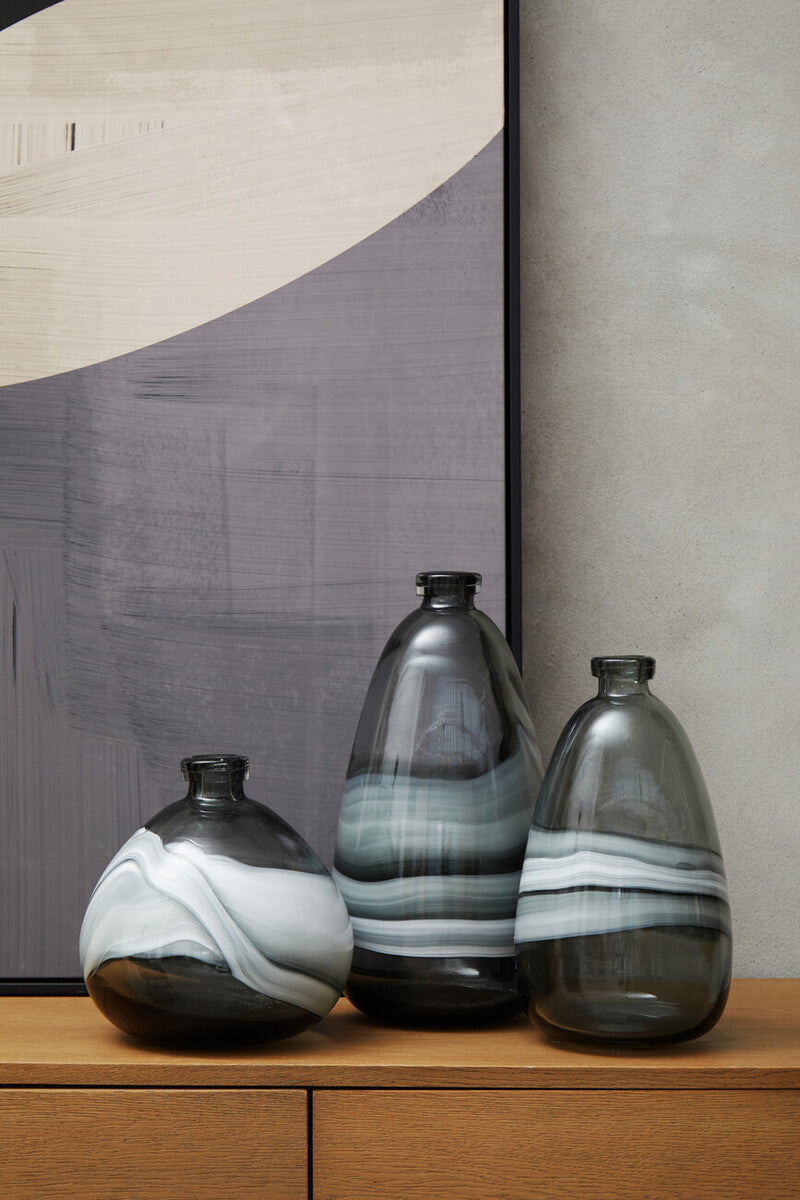 Medium Grey Bottle Vase