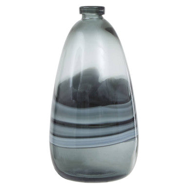 Large Grey Bottle Vase