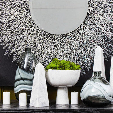 Large Grey Bottle Vase