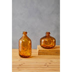 Amber Tall Glass Bottle Vase