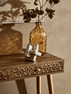 Amber Tall Glass Bottle Vase