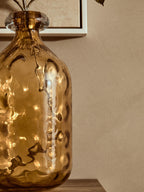 Amber Tall Glass Bottle Vase