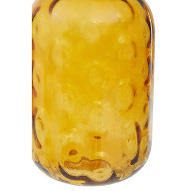 Amber Tall Glass Bottle Vase