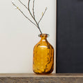 Amber Tall Glass Bottle Vase