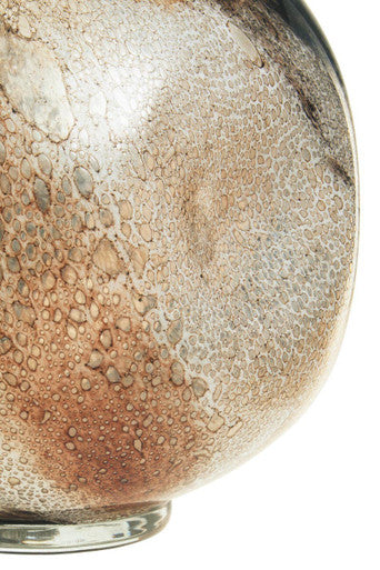 Brushstroke Design Large Glass Vase