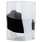 Small Glass Vase with Abstract Pattern