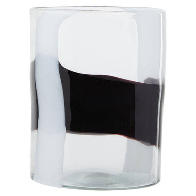 Small Glass Vase with Abstract Pattern