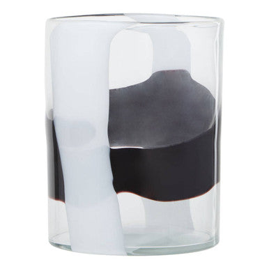 Small Glass Vase with Abstract Pattern