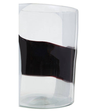 Small Glass Vase with Abstract Pattern