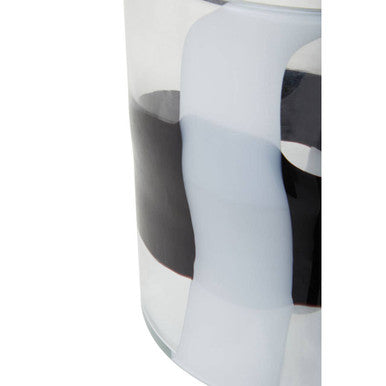 Small Glass Vase with Abstract Pattern