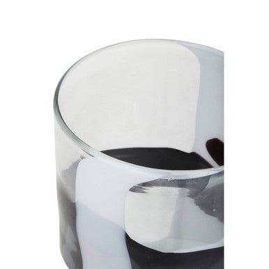 Small Glass Vase with Abstract Pattern