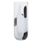 Large Glass Vase with Abstract Pattern