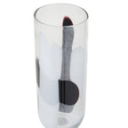 Large Glass Vase with Abstract Pattern