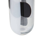 Large Glass Vase with Abstract Pattern